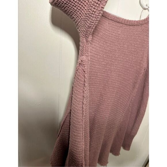 Anthropologie Ruby Moon Boho Raw Hem 100% Cotton Distressed Sweater, Small - Picture 7 of 7